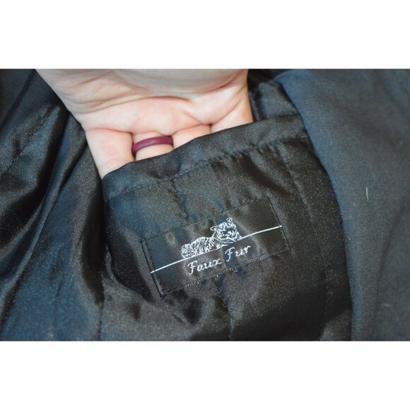 June Ambrose Faux Fur Vest Women's Size Medium Old Money Mob Wife Fall Layering - Picture 9 of 9